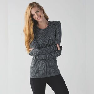 Lululemon Athletica Rest Less Pullover Heathered Black Size 6